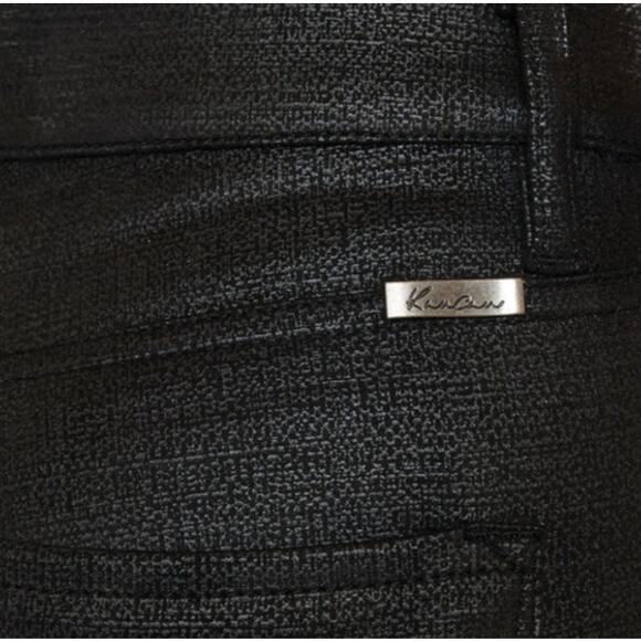 KanCan Jeans Carly Black Faux Leather Super Skinny Pants – Size 3/25 - Picture 3 of 15